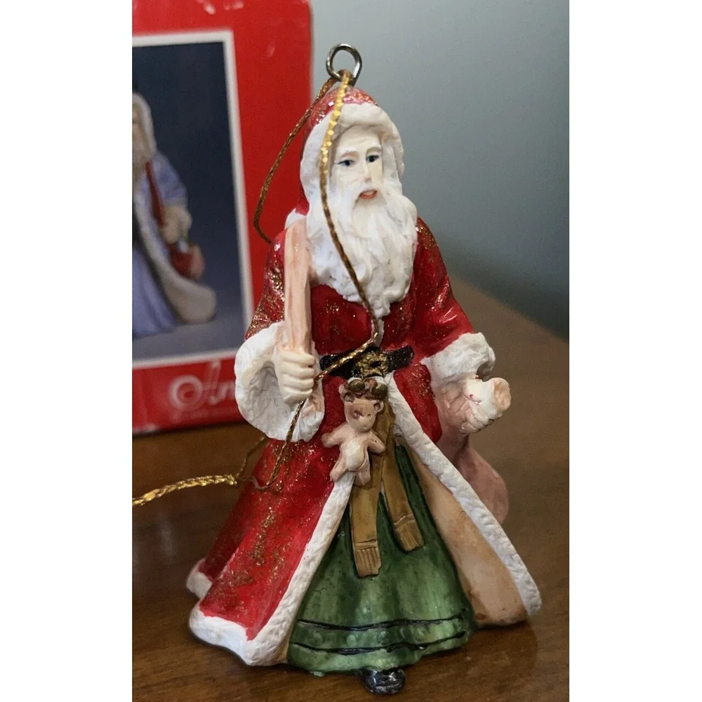 3 Arnart Original Santa Claus CHRISTMAS ORNAMENTS Kitschy Taiwan‎ 1988